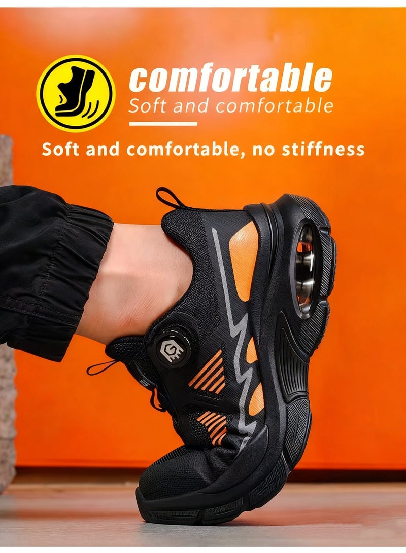 Sky View Safety Shoes for Men Women, Wide Work Shoes with Durable Soft Sole, Slip-Resistant Comfortable Sneakers for Industrial Construction - Image 4